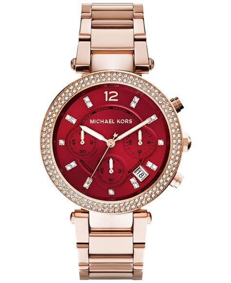 michael michael kors women's parker bracelet watch|Michael Kors parker rose gold bracelet.